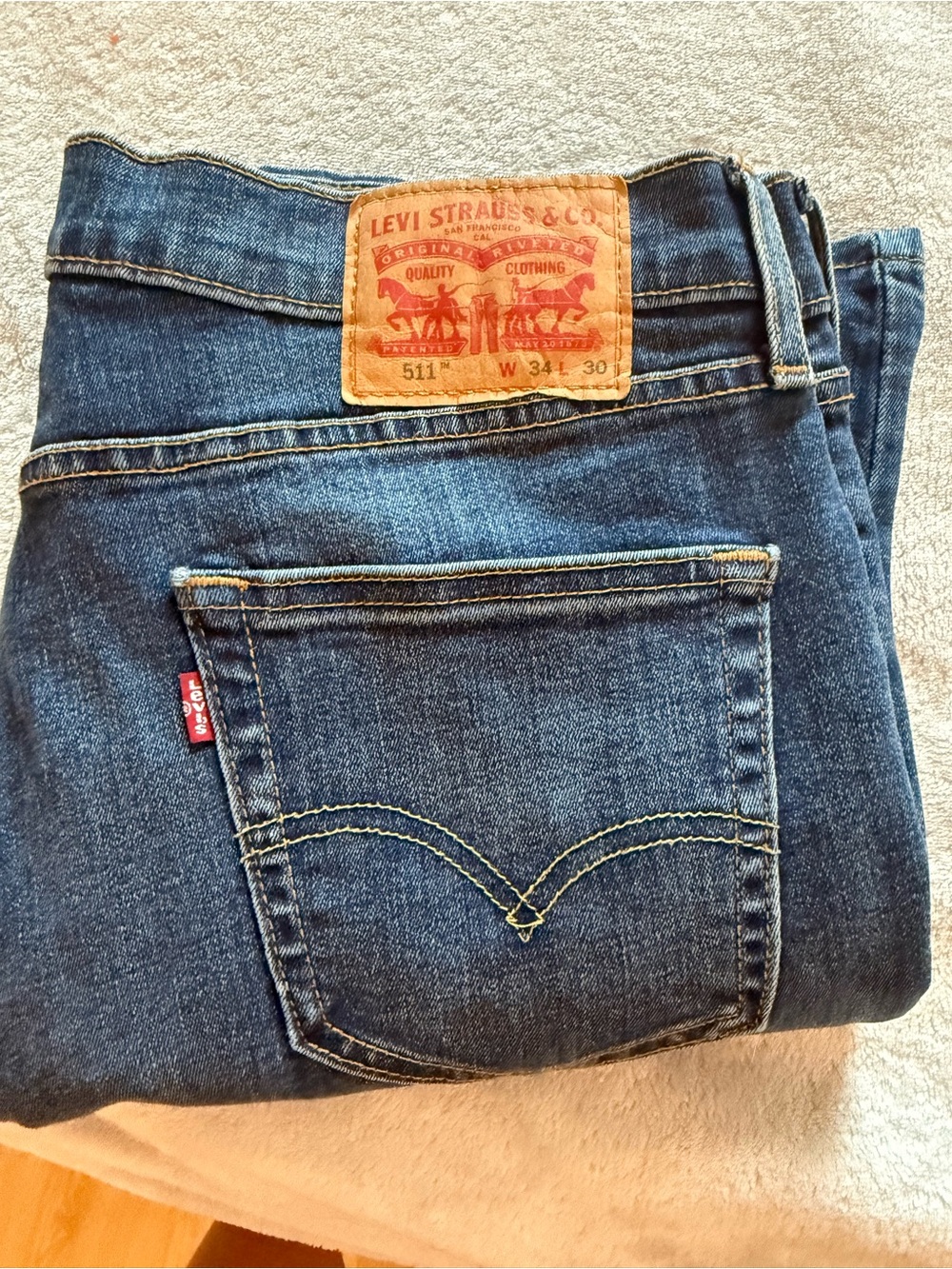 Levi's Women's or Men's Dark Blue Straight Leg Jeans